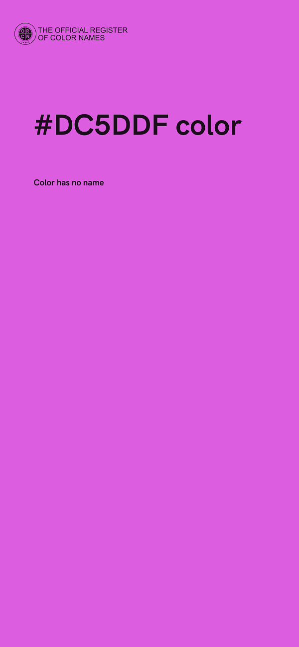 #DC5DDF color image