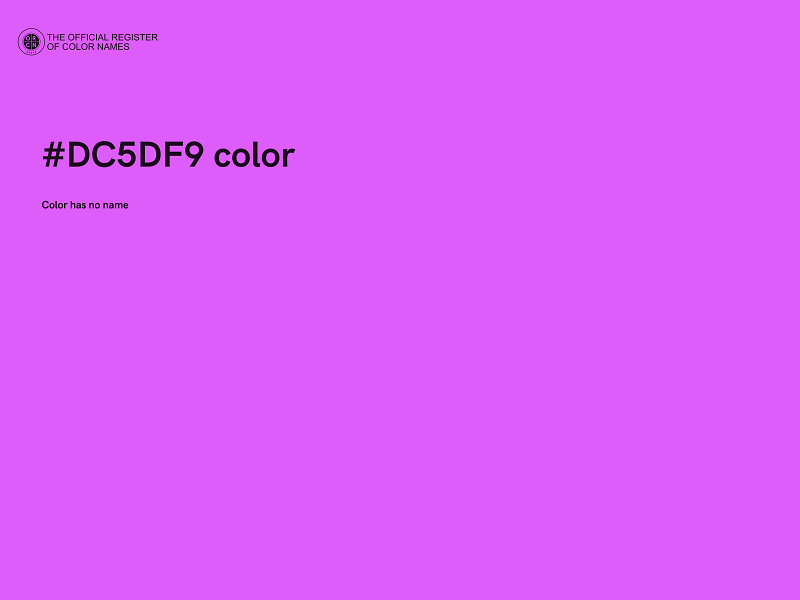 #DC5DF9 color image