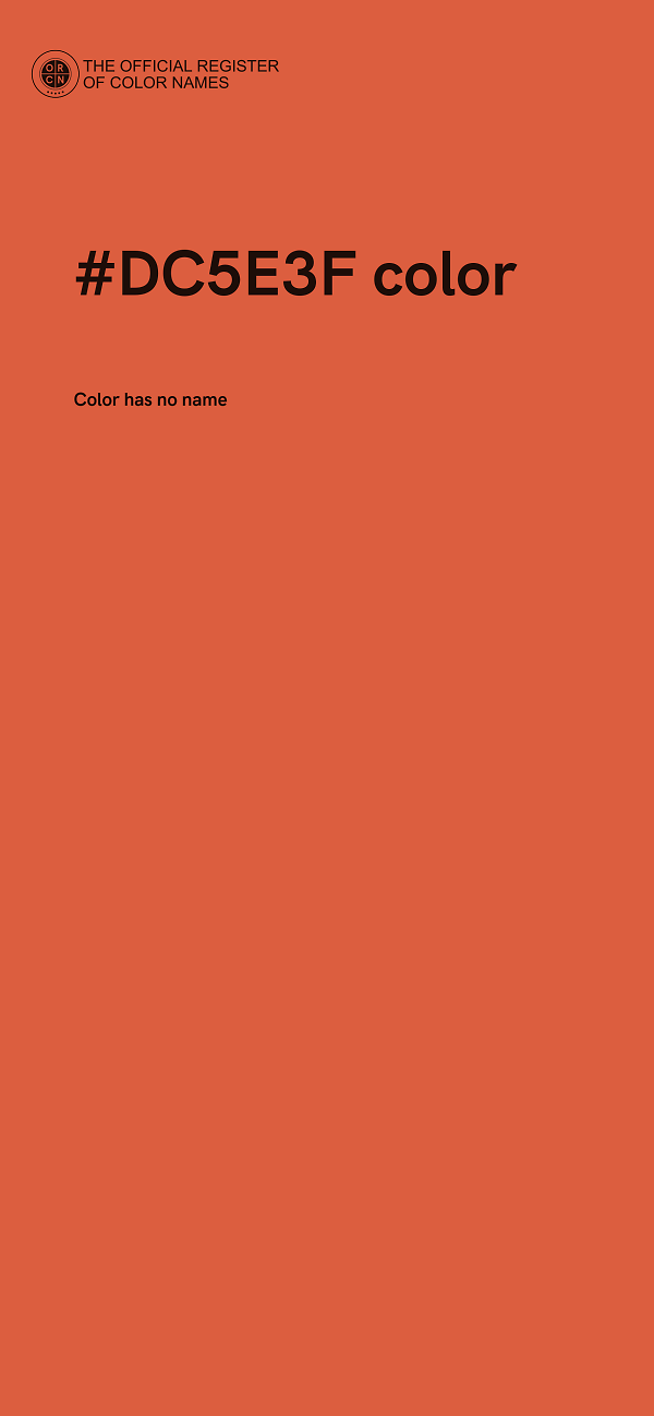 #DC5E3F color image