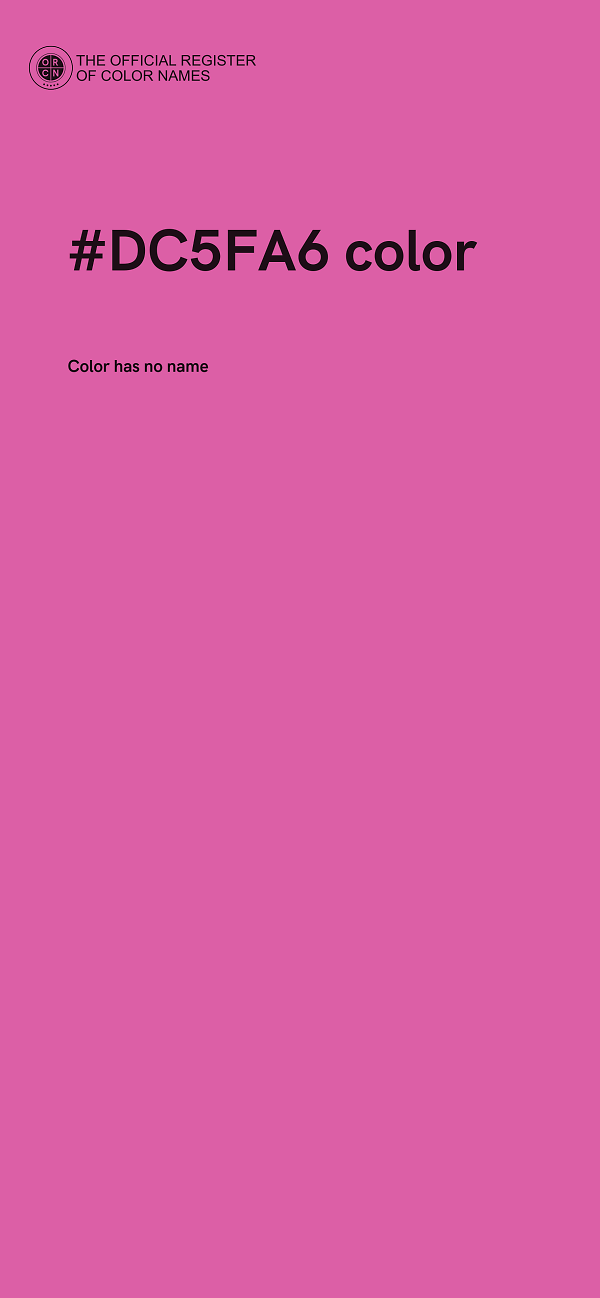 #DC5FA6 color image