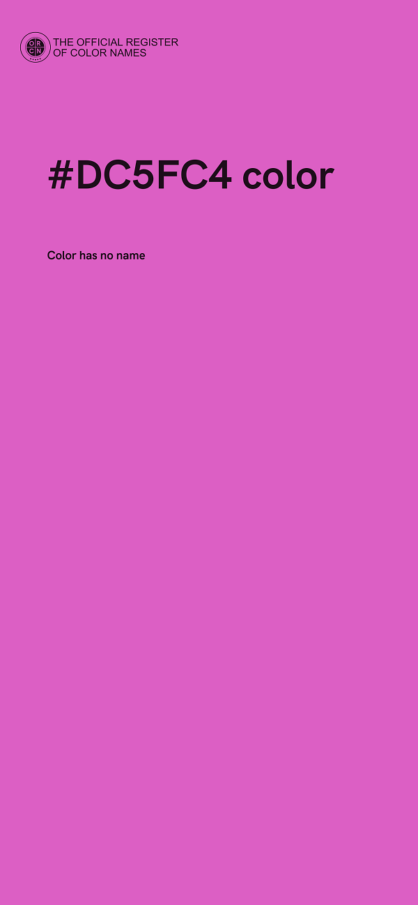 #DC5FC4 color image