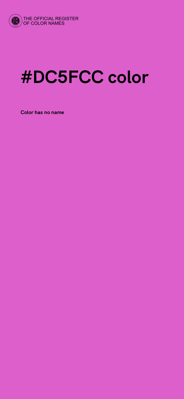 #DC5FCC color image