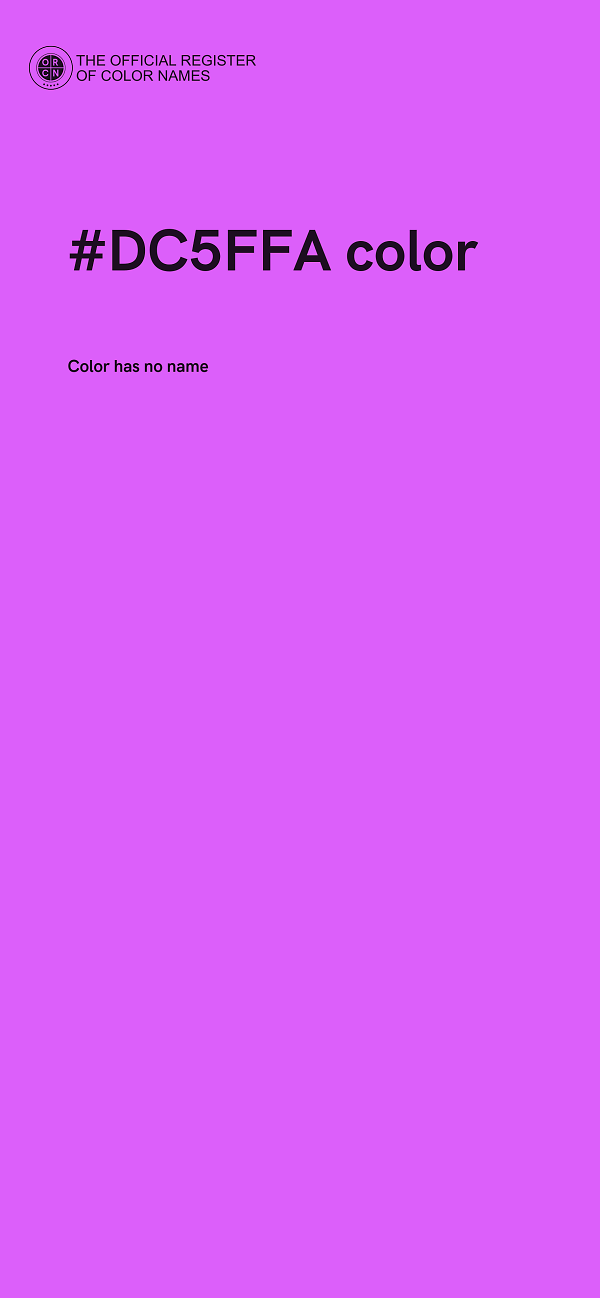 #DC5FFA color image