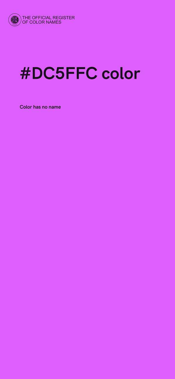 #DC5FFC color image