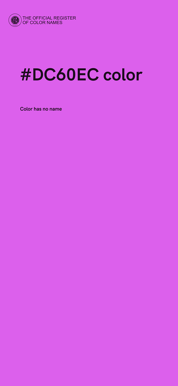 #DC60EC color image