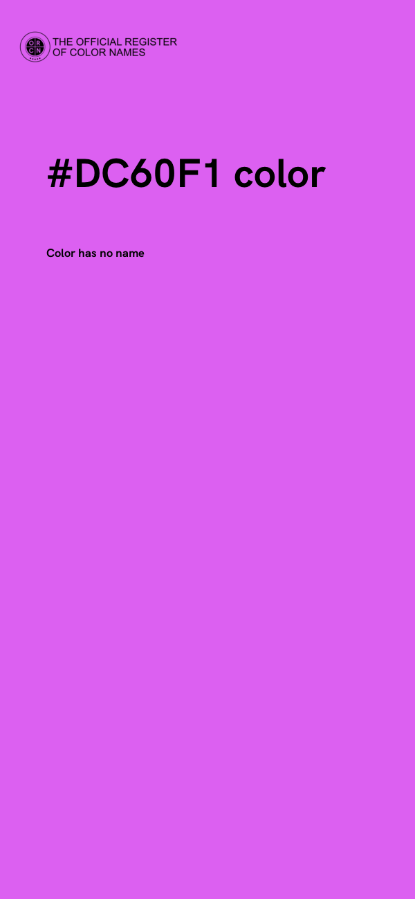 #DC60F1 color image