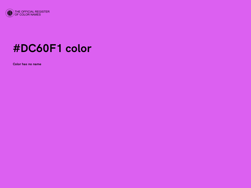 #DC60F1 color image
