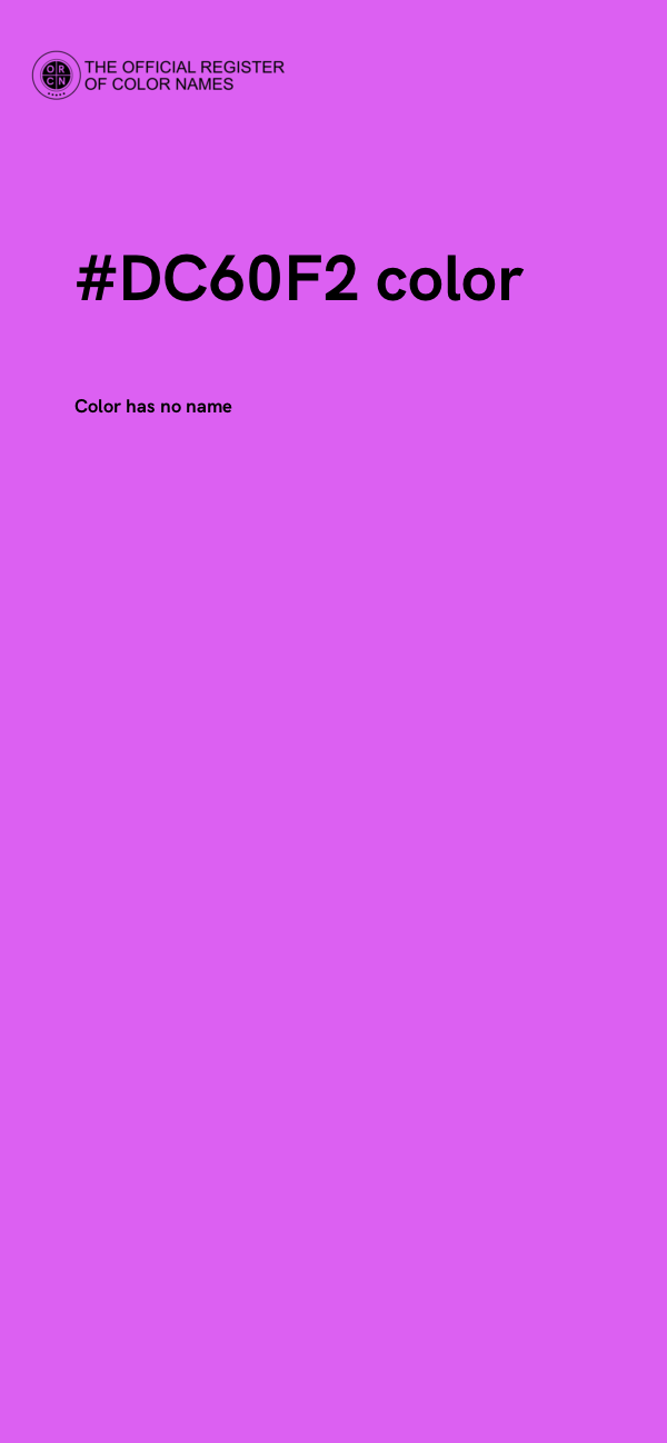 #DC60F2 color image