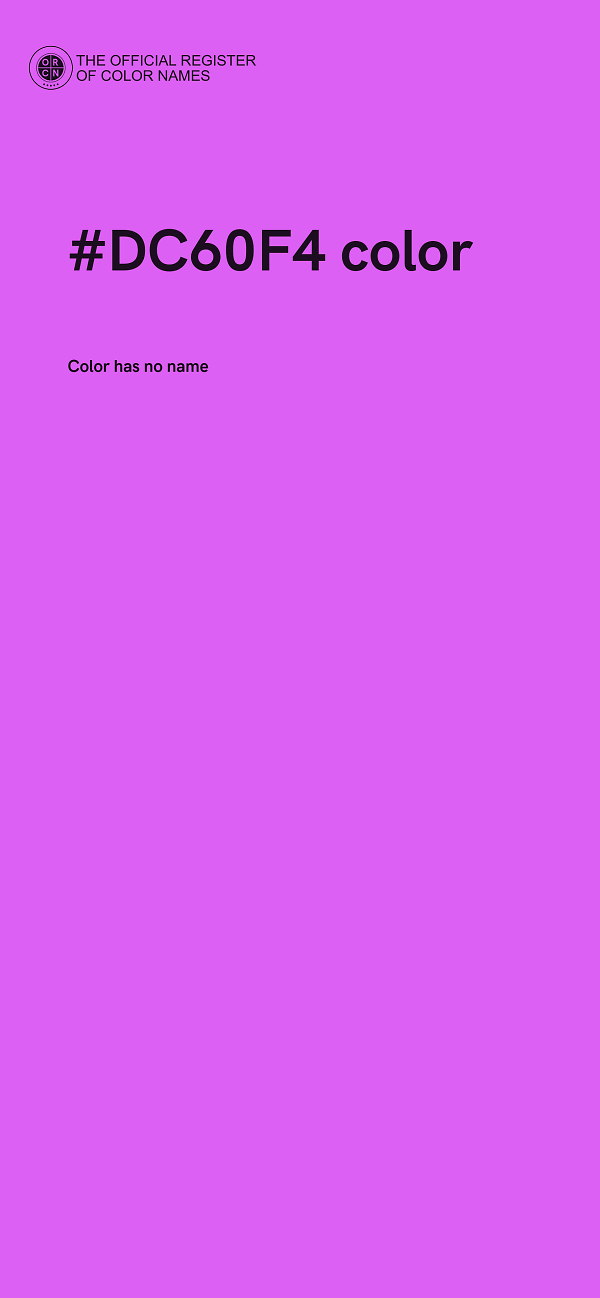 #DC60F4 color image