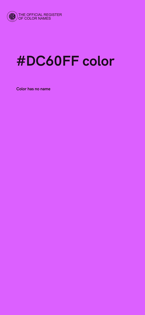 #DC60FF color image
