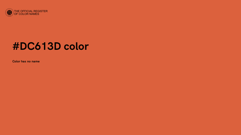 #DC613D color image