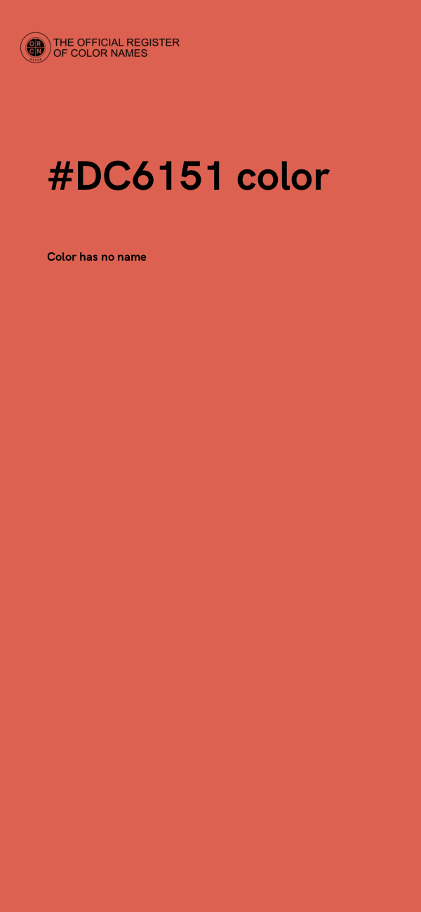 #DC6151 color image