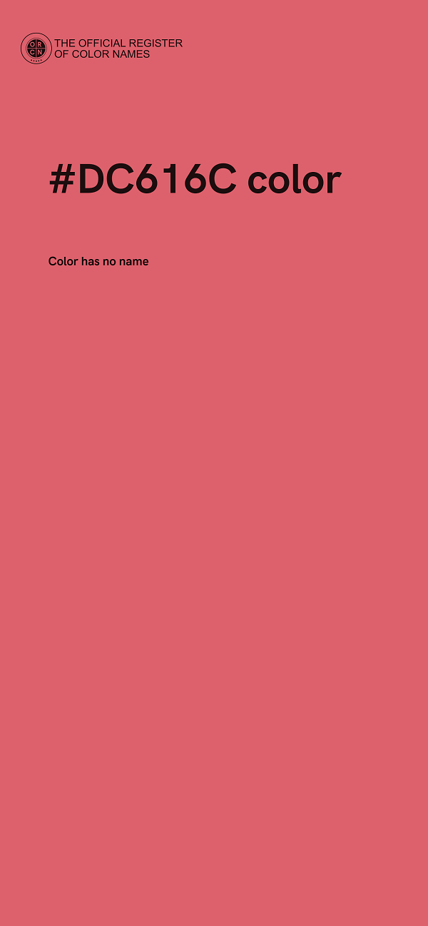 #DC616C color image