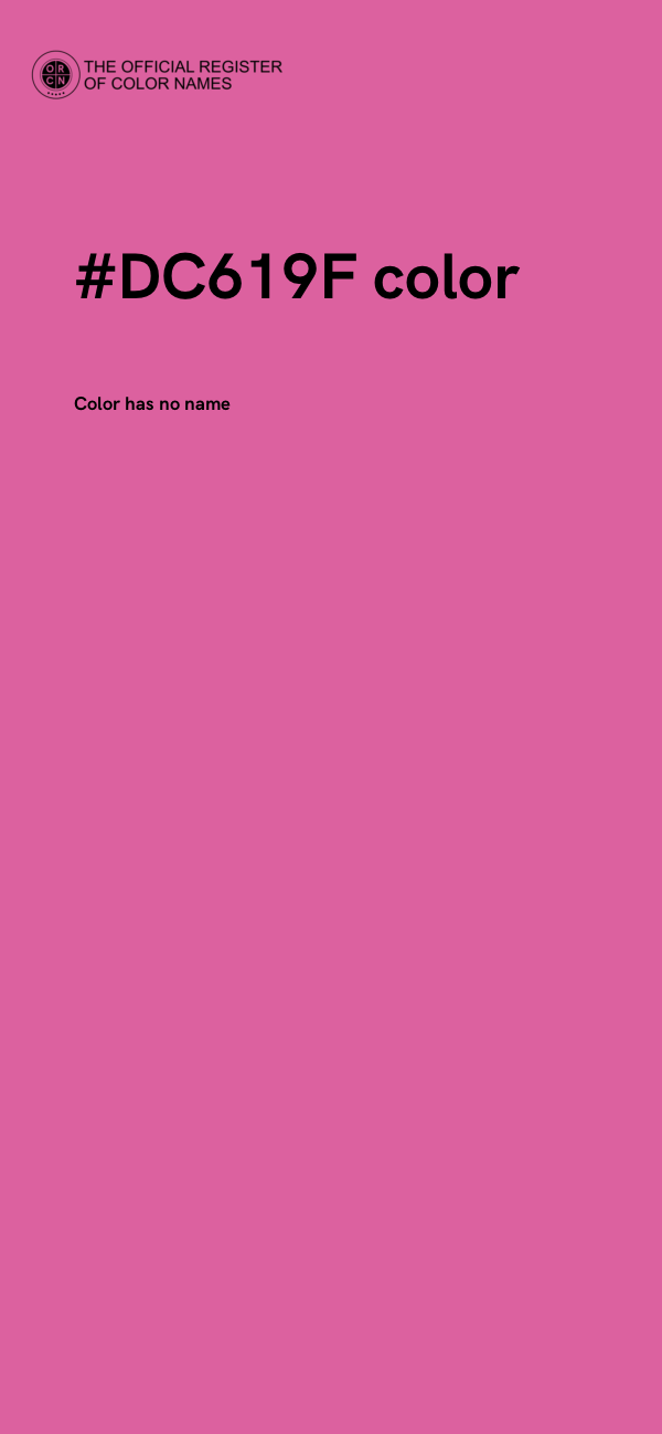 #DC619F color image