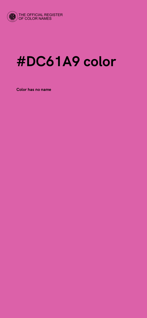 #DC61A9 color image