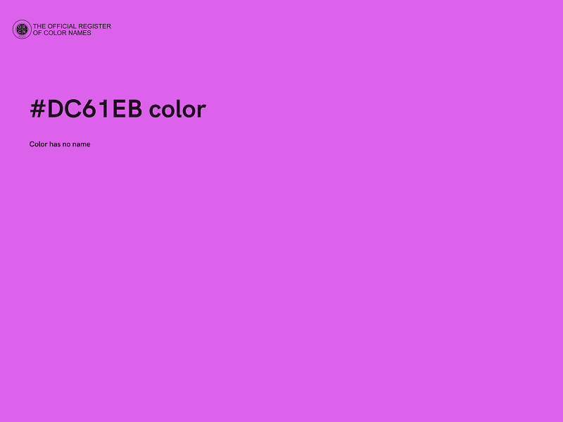 #DC61EB color image