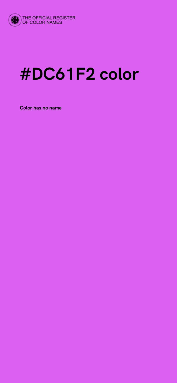 #DC61F2 color image