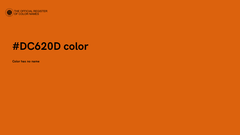 #DC620D color image