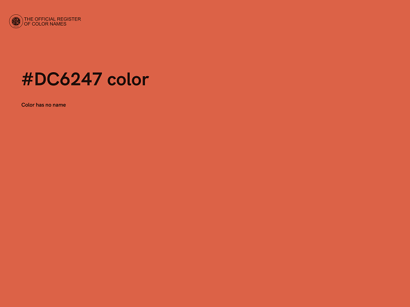 #DC6247 color image