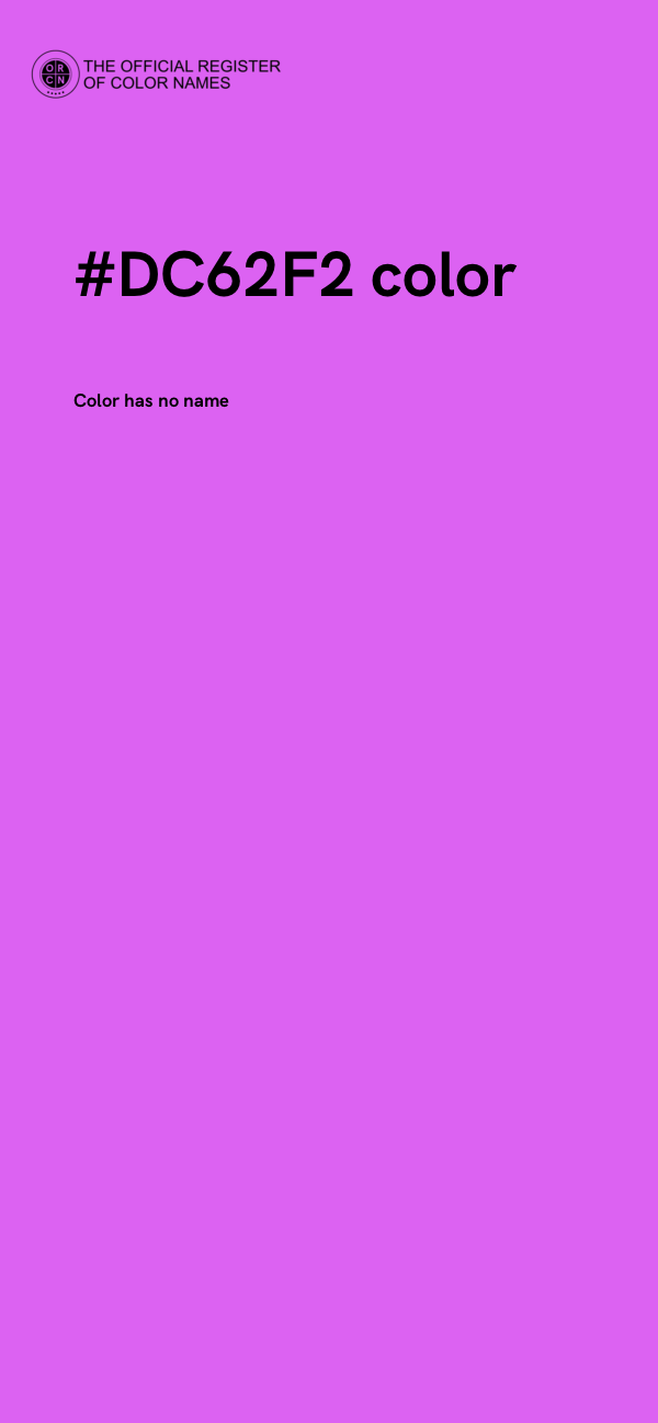 #DC62F2 color image