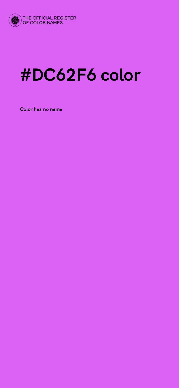 #DC62F6 color image