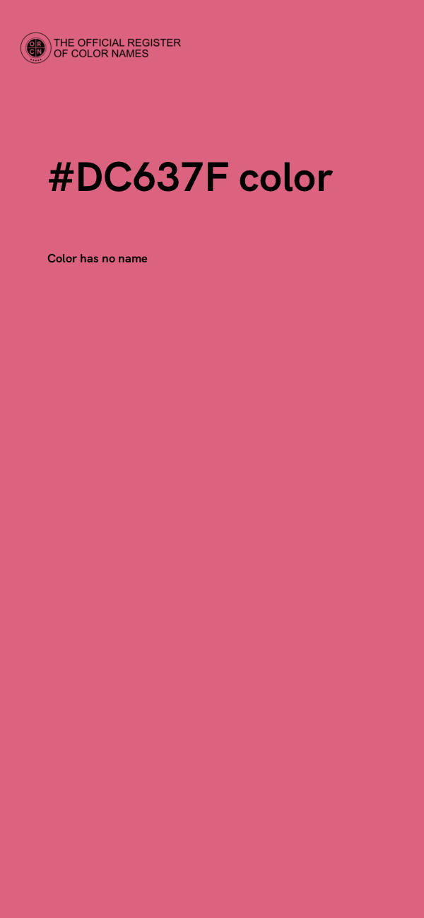 #DC637F color image