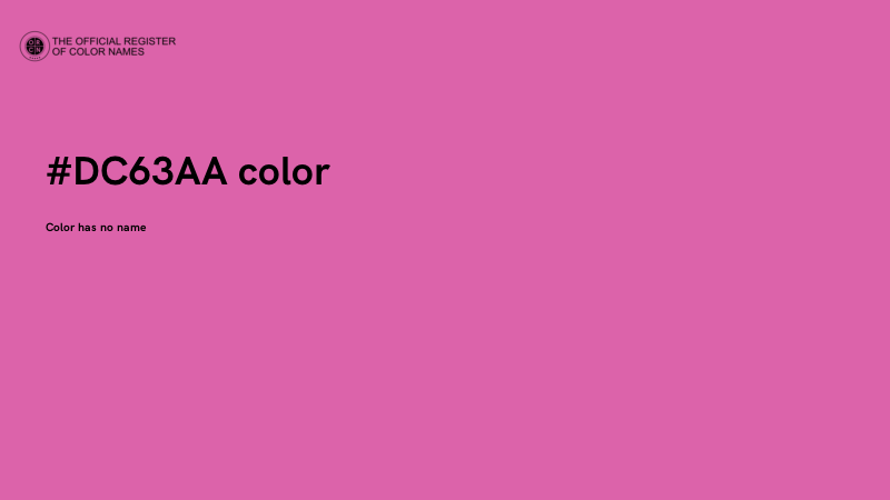 #DC63AA color image