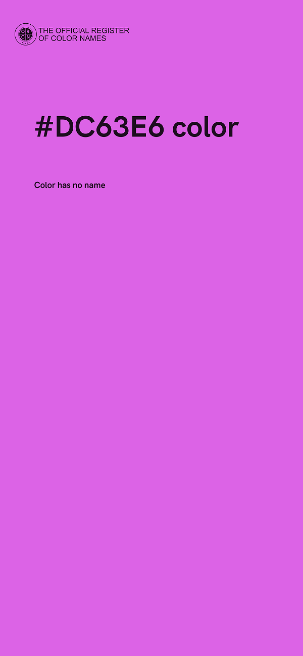 #DC63E6 color image