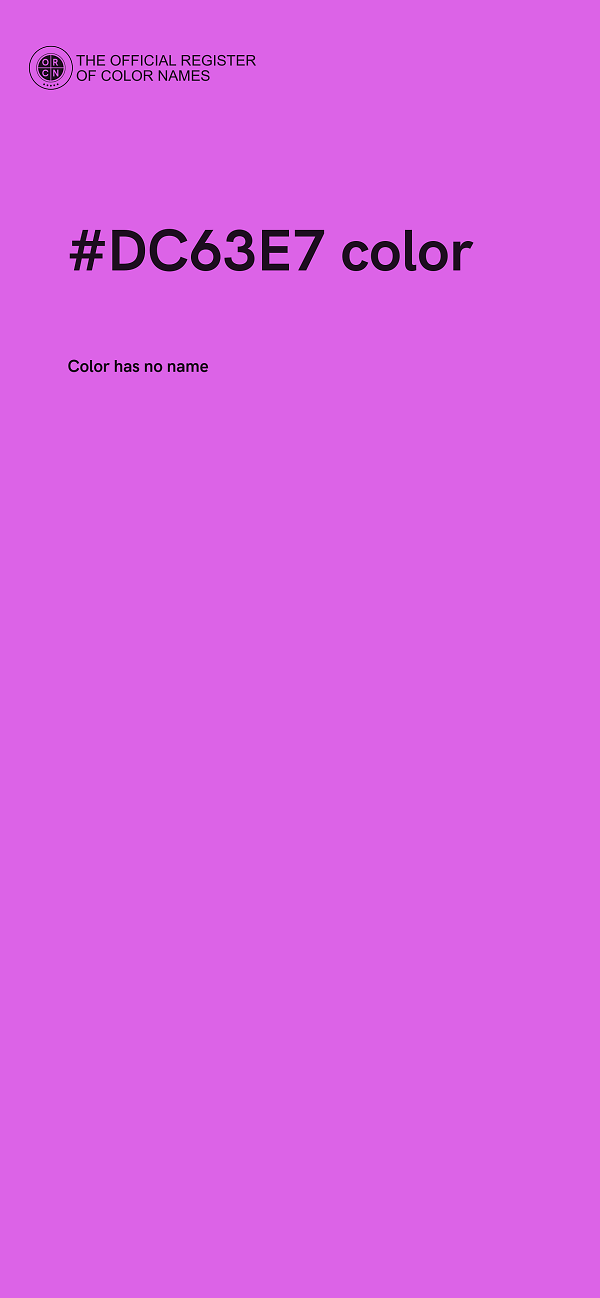 #DC63E7 color image