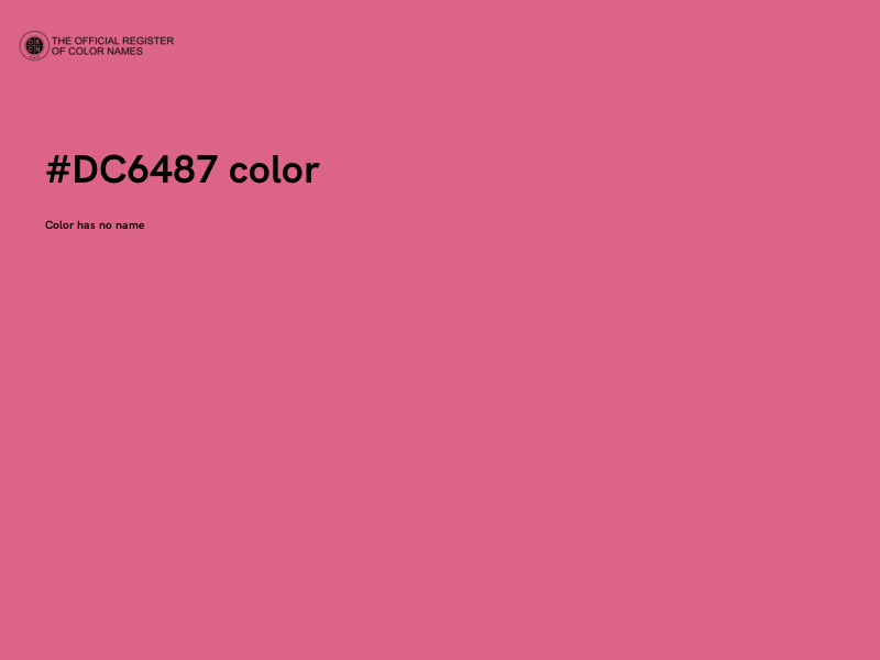 #DC6487 color image