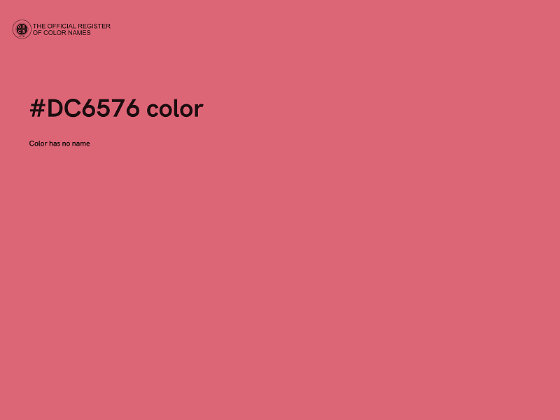 #DC6576 color image