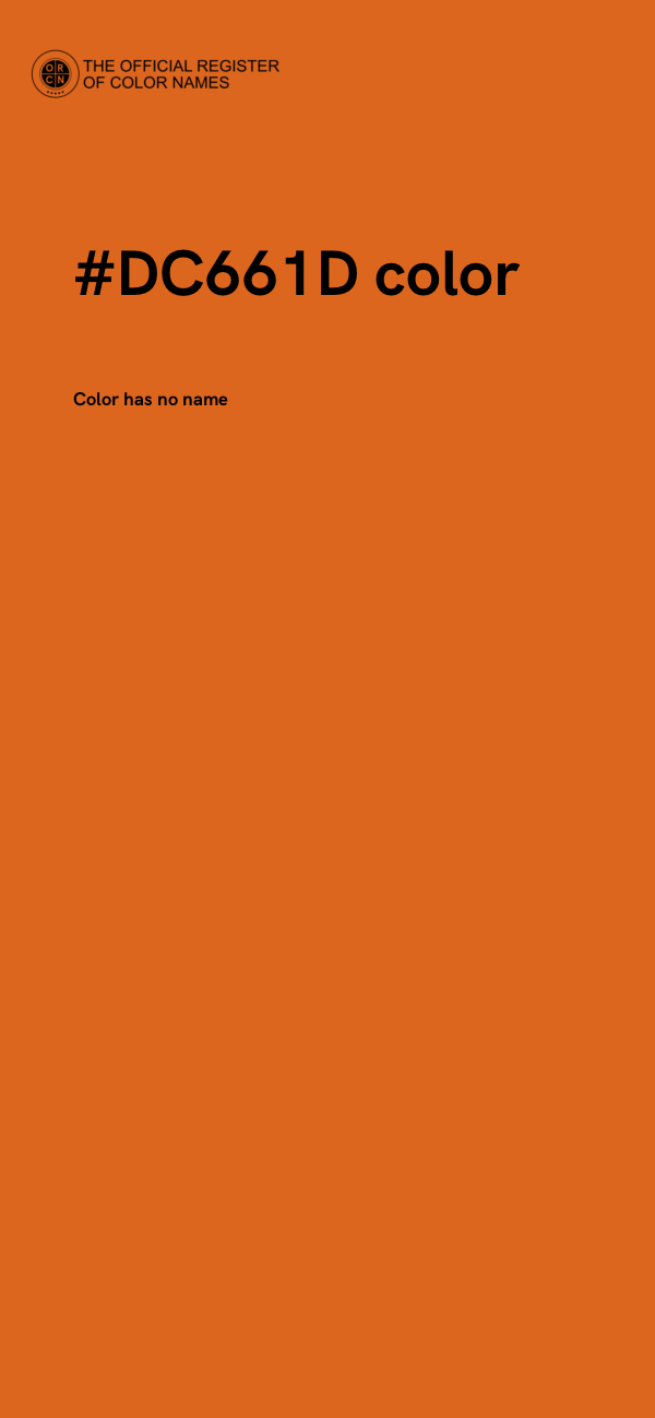 #DC661D color image