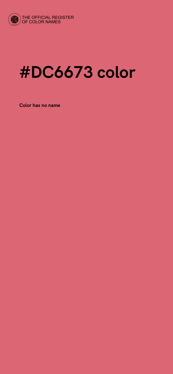 #DC6673 color image
