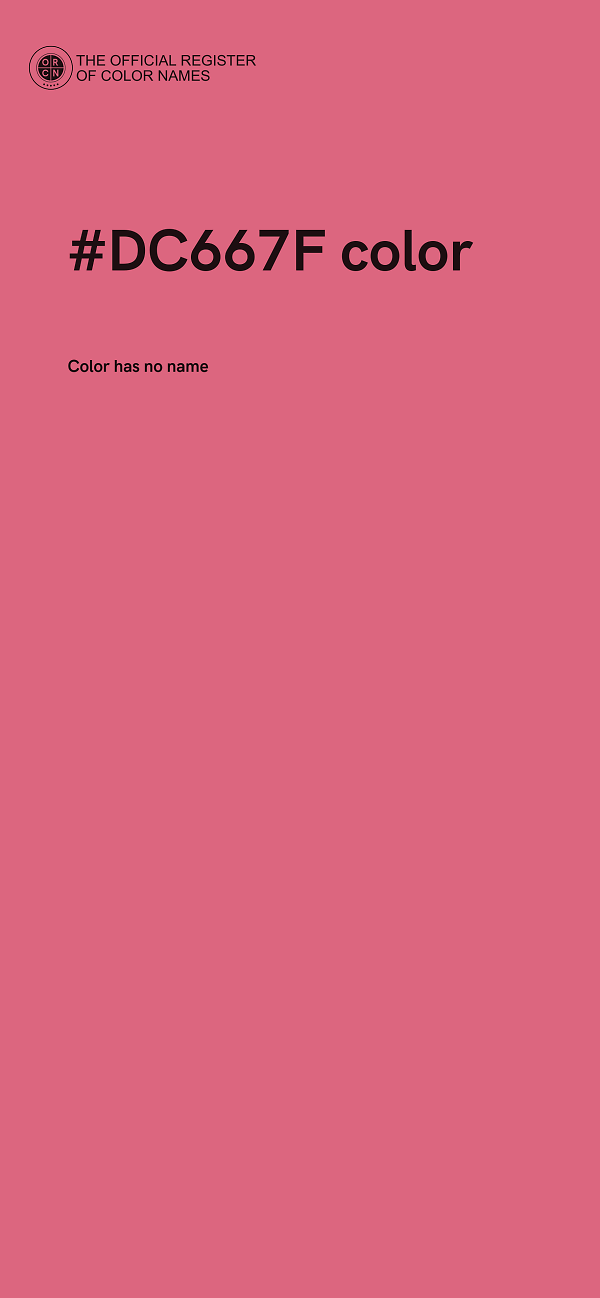 #DC667F color image