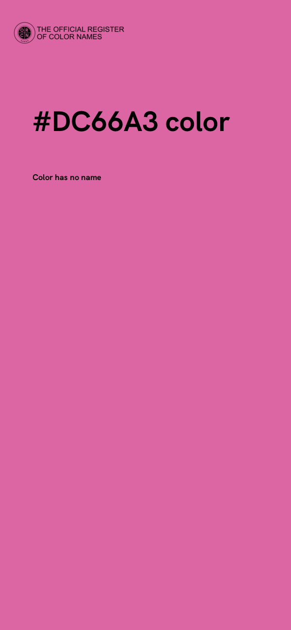 #DC66A3 color image