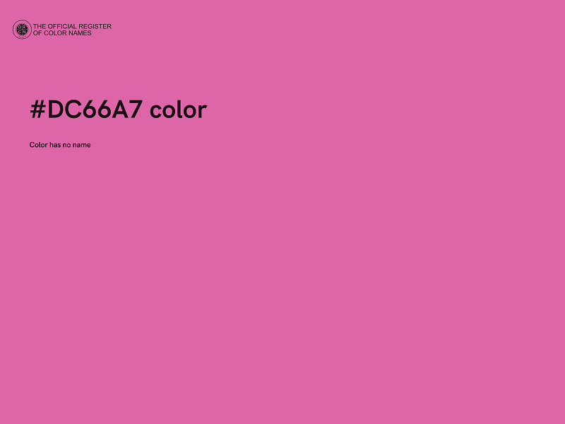 #DC66A7 color image
