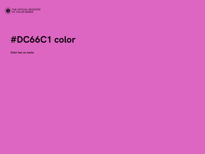 #DC66C1 color image