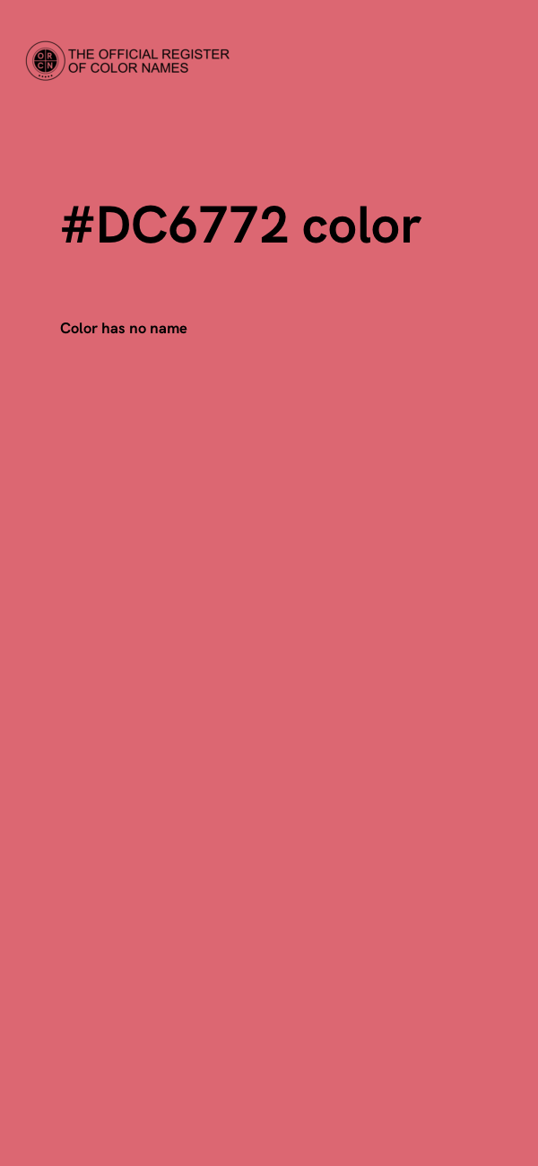 #DC6772 color image