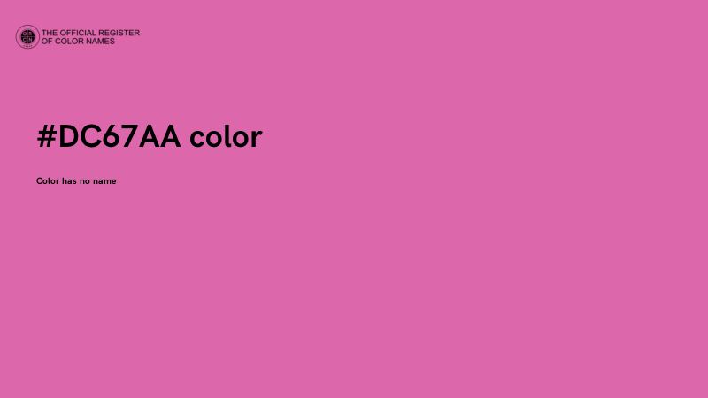 #DC67AA color image