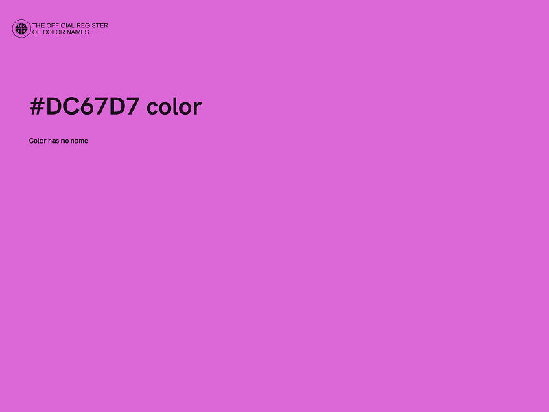 #DC67D7 color image