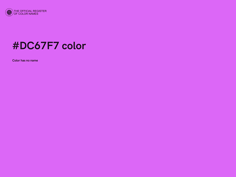 #DC67F7 color image