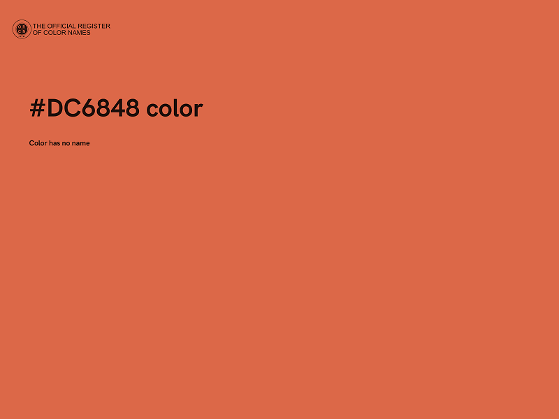 #DC6848 color image