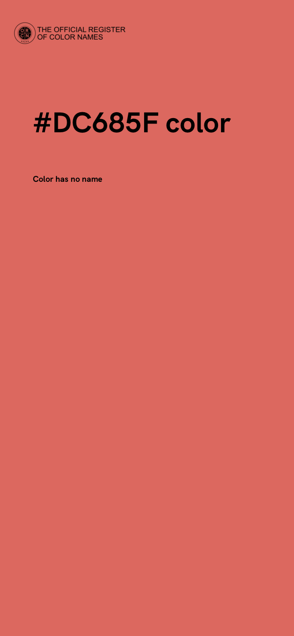 #DC685F color image