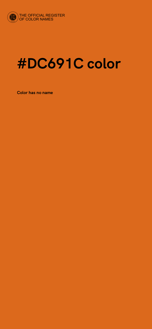 #DC691C color image