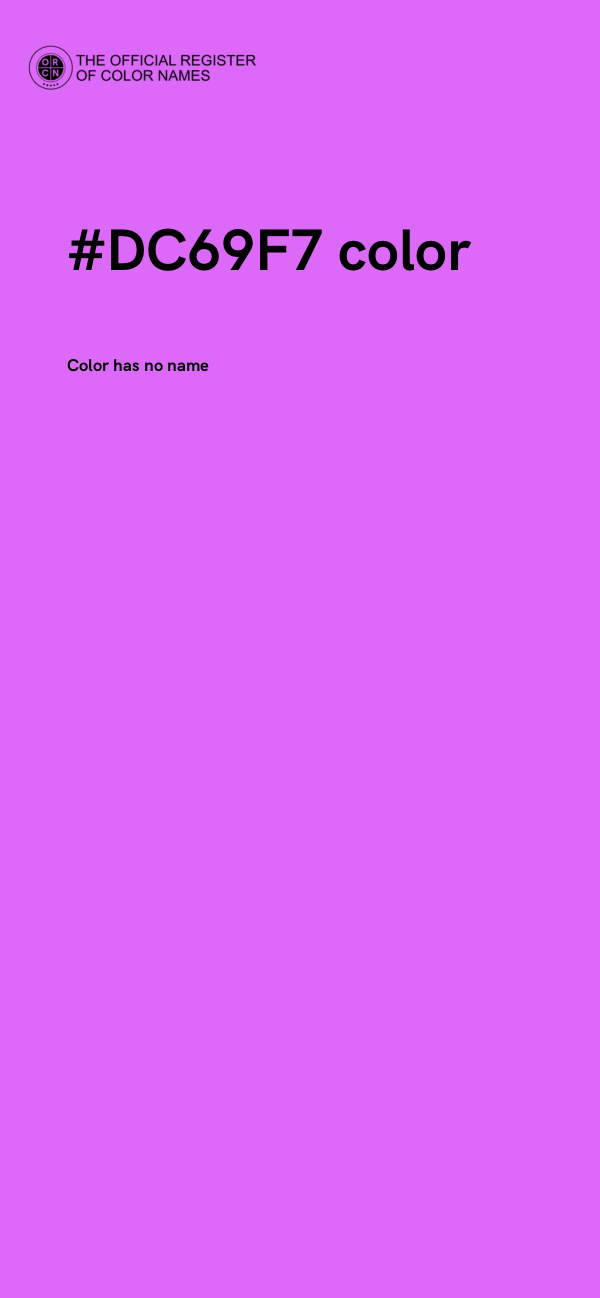 #DC69F7 color image