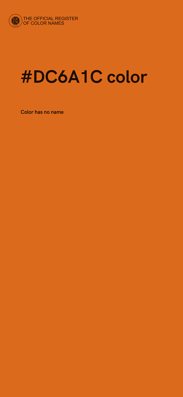 #DC6A1C color image
