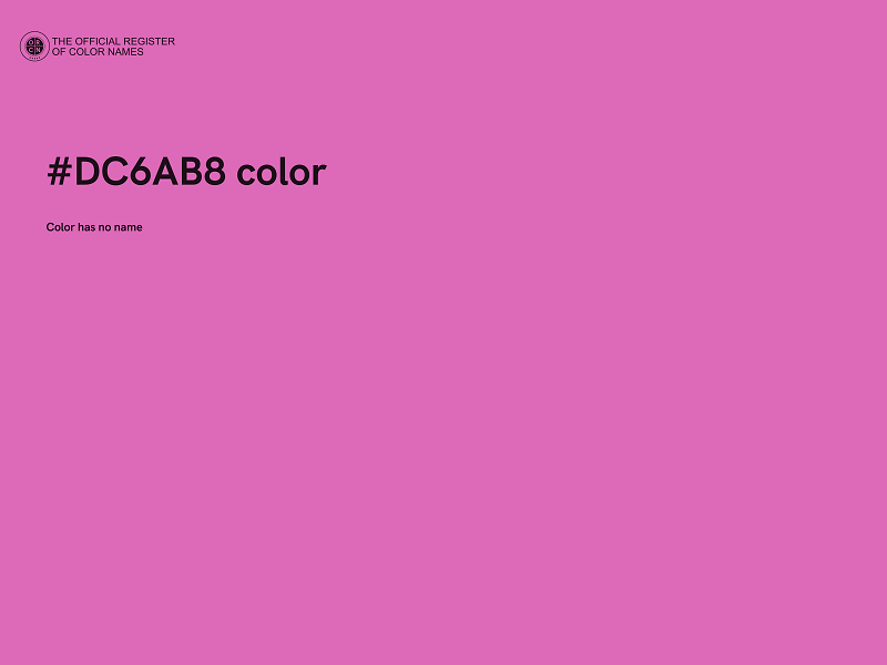 #DC6AB8 color image