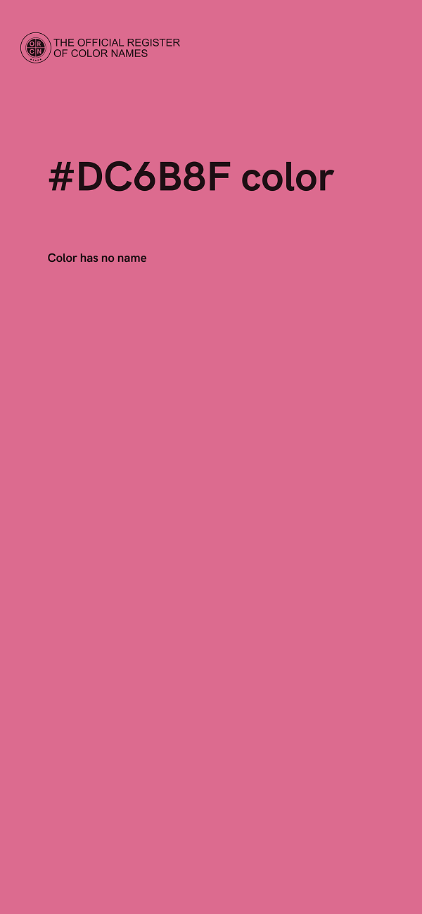 #DC6B8F color image
