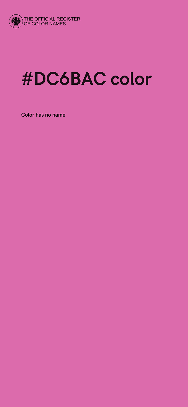 #DC6BAC color image