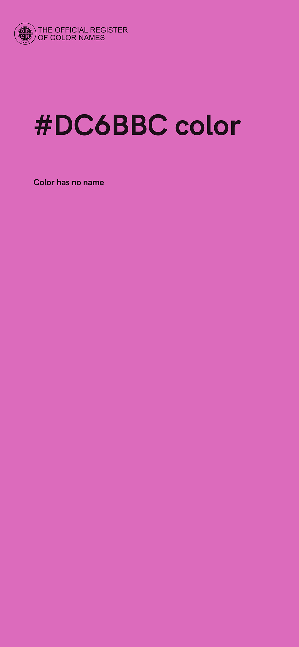 #DC6BBC color image